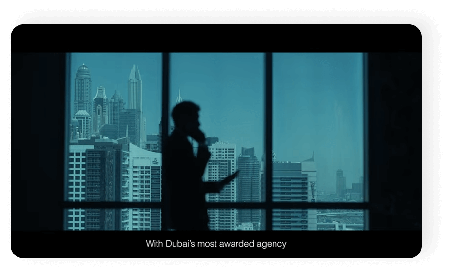 With Dubai's most awarded agency